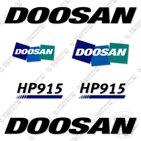 Fits Doosan HP915 Decal Kit Compressor