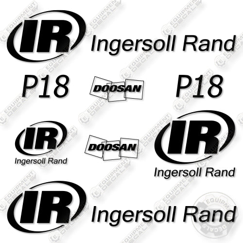 Doosan Ingersoll-Rand P18 Decal Kit Air Compressor- Aftermarket Kit