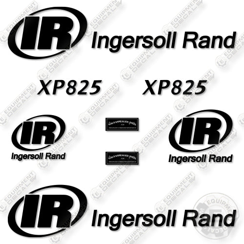 Doosan Ingersoll Rand XP825 Decal Kit Rotary Screw Air Compressor- Aftermarket Kit