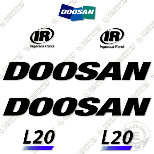 Fits Doosan L20 Decal Kit Light Tower