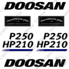Image of Fits Doosan P250 HP210 Decal Kit Compressor
