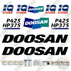 Fits Doosan P425 HP375 IQ System Decal Kit Compressor