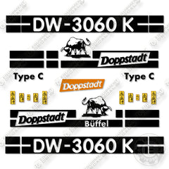 Fits Doppstadt  DW-3060K Decal Kit Shredder