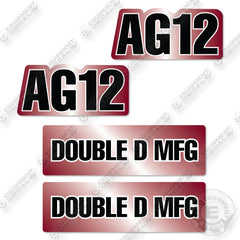 Double D MFG AG 12 Decal Kit Box Scraper- Aftermarket Kit