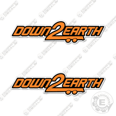Fits Down 2 Earth Decal Kit Trailer 20" Wide