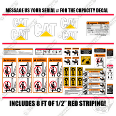 Fits Caterpillar C5000 Forklift Decals