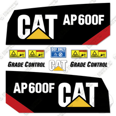 Fits Caterpillar AP600F Decal Kit Paver - 57.5" Side Numbers