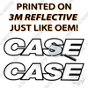 Image of Fits Case 21F Skid Steer Decal Kit (3M REFLECTIVE!)