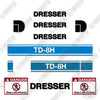 Image of Fits Dresser TD-8H Decal Kit Crawler Dozer