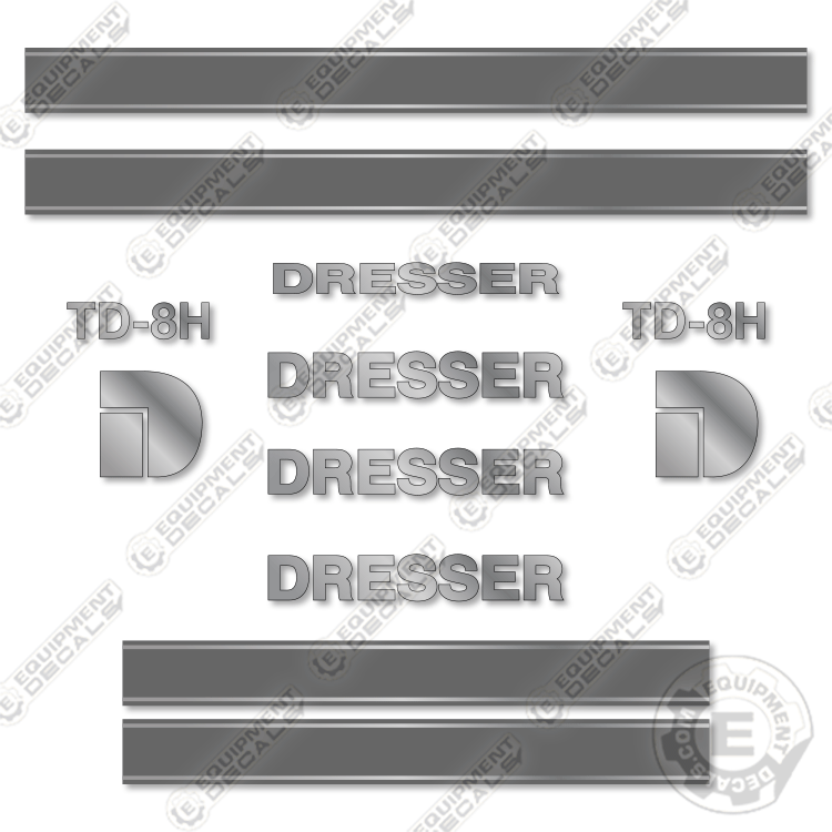Fits Dresser TD-8H Decal Kit Dozer