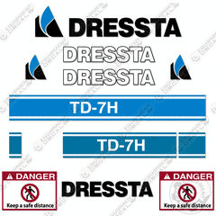 Fits Dressta TD-7H  Decal Kit Crawler Dozer