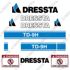 Fits Dressta TD-9H  Decal Kit Crawler Dozer