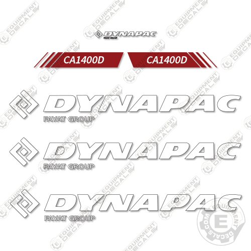 Fits Dynapac CA1400D Decal Kit Roller