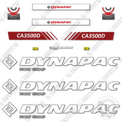 Fits Dynapac CA3500D Decal Kit Roller