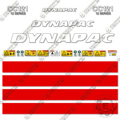 Fits Dynapac CC121 Decal Kit Roller (12 Series)