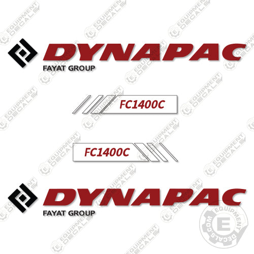 Fits Dynapac FC1400C Decal Kit Roller