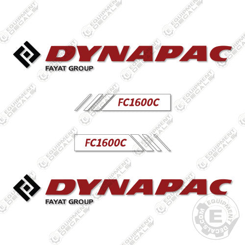 Paving Machine Sticker Fits Dynapac FC1600C Asphalt Paver – Equipment Decals