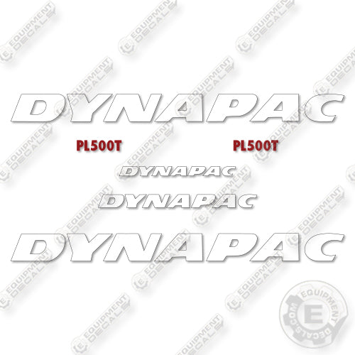Fits Dynapac PL500T Decal Kit Compact Planer