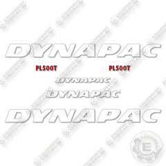 Fits Dynapac PL500T Decal Kit Compact Planer