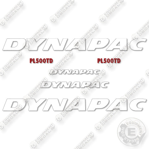 Fits Dynapac PL500TD Decal Kit Compact Planer