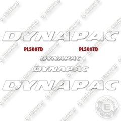 Fits Dynapac PL500TD Decal Kit Compact Planer