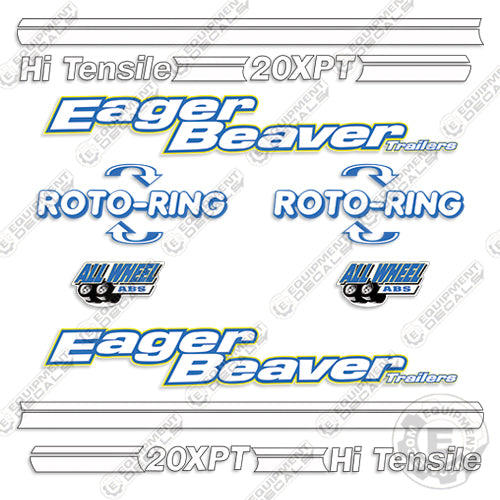 Eager Beaver 20 XPT Decal kit Trailer