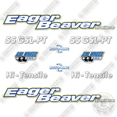 Fits Eager Beaver 55GSL-PT Decal Kit Trailer