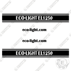 Fits Eco-Light EL1250 Decal Kit Light Tower