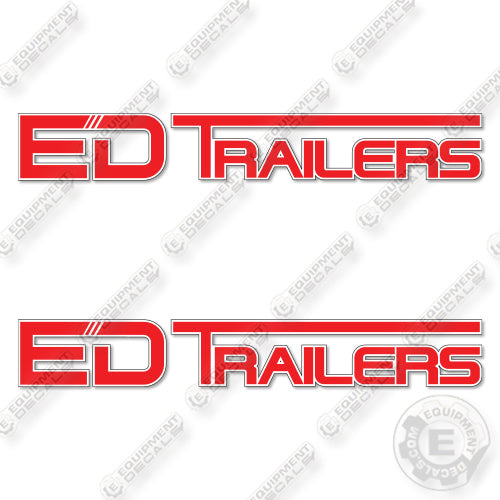 Ed Trailers Logo Decal Kit Trailer - 26 Inches - Aftermarket Kit
