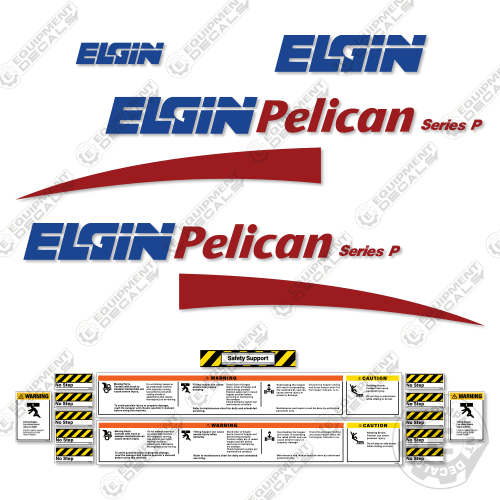 Fits Elgin Pelican Street Sweeper Decal Kit - Style 2