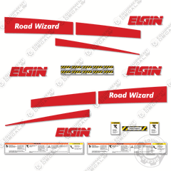 Fits Elgin Road Wizard Decal Kit Vacuum Sweeper