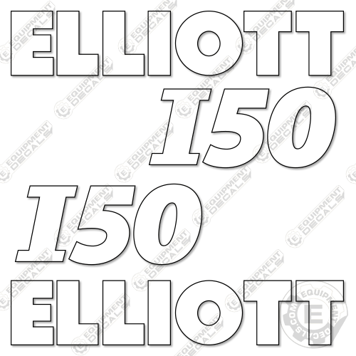 Fits Elliott I50 Decal Kit Crane Truck