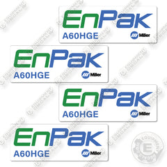 Miller Enpak A60HGE Decal Kit Welder - Aftermarket Kit