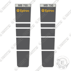 Fits Epiroc MB750 Decal Kit Hammer