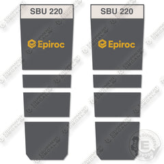 Epiroc SBU220 Decal Kit Breaker -Aftermarket Kit