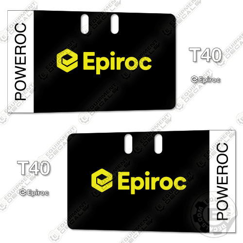 Fits Epiroc T40 Poweroc Decal Kit Mining Drill Rig