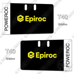 Fits Epiroc T40 Poweroc Decal Kit Mining Drill Rig