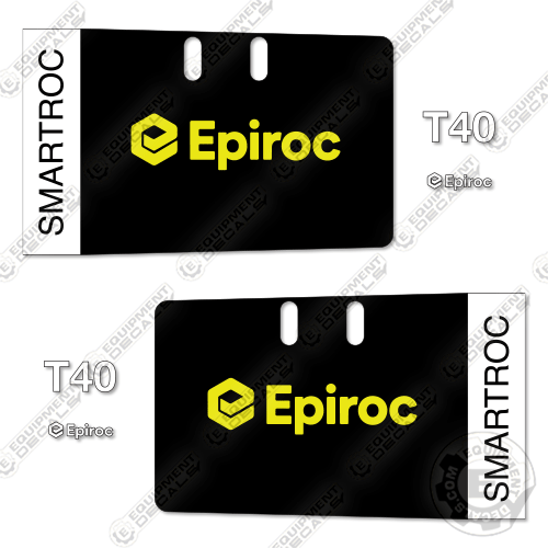 Fits Epiroc T40 Smartroc Decal Kit Mining Drill Rig