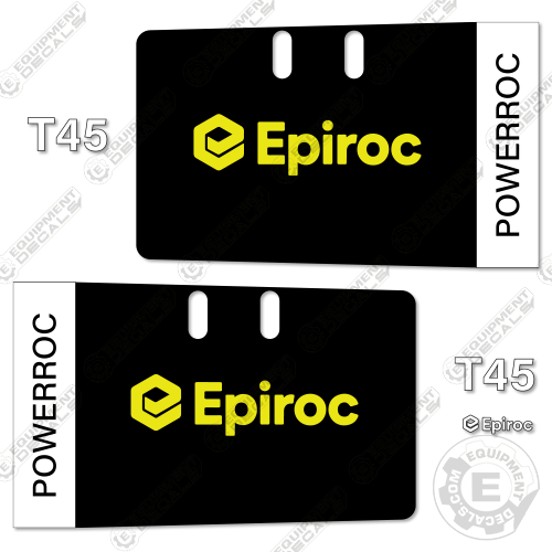 Fits Epiroc T45 Poweroc Decal Kit Mining Drill Rig
