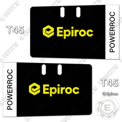Fits Epiroc T45 Poweroc Decal Kit Mining Drill Rig