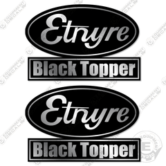 Fits Etnyre Black-Topper Decal Kit Asphalt Distributor (Black/Chrome)