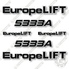Europelift 5333A Decal Kit Telescopic Boom Lift- Aftermarket Kit