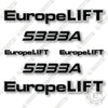 Image of Europelift 5333A Decal Kit Telescopic Boom Lift- Aftermarket Kit