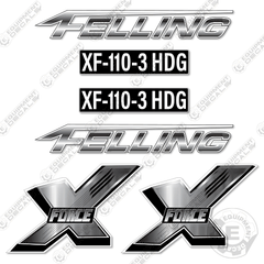 Fits Felling XF-110-3 Decal Kit Trailer