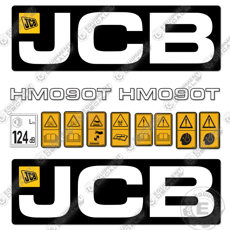 Fits JCB HM090T Decal Kit Hammer