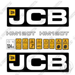 Fits JCB HM120T Decal Kit Hammer