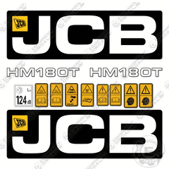 Fits JCB HM180T Decal Kit Hammer