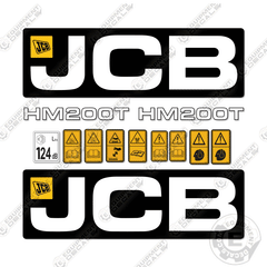Fits JCB HM200T Decal Kit Hammer