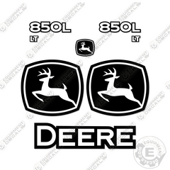 Fits John Deere 850L LT Dozer Crawler Decal Kit
