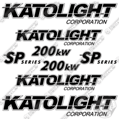 Fits Katolight 200kw Decal Kit Generator